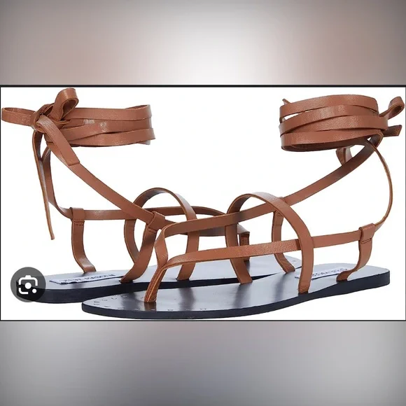 PLZ HLP Need to BUY.Steve Madden Seraphina sandals in BLK an cognac 8.5,9 or 9.5 - Picture 2 of 2